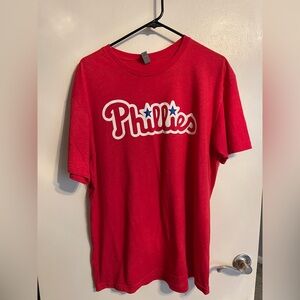 Next Level Apparel Red T-Shirt - Phillies (never worn, only washed)